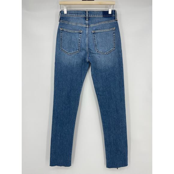 Etica | Twisted Seam Slim Split Hem Jeans Riverside Wash 26 - Picture 3 of 14